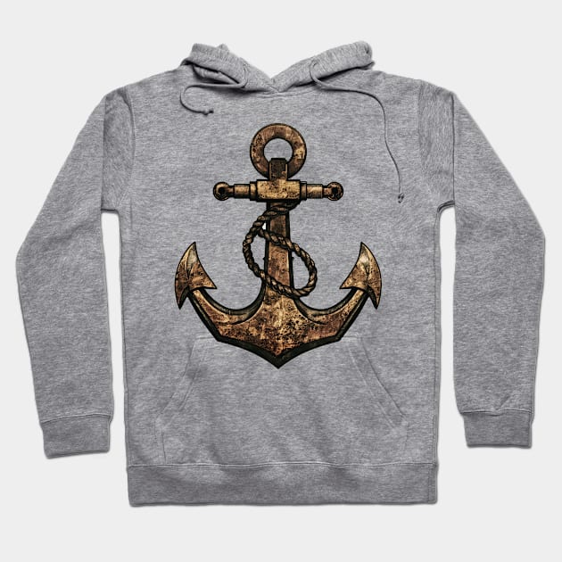 old anchor vintage Hoodie by ohyeahh